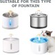 Dhohoo Cat Fountain Filter [Pack of 10], Drinking Fountain for Cat, Filter Cat Fountain, Replacement Filter Drinking Fountain for Cats and Dogs, Round, Drinking Fountain Filter for 2-2.5 L, White