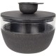 District 70 Bamboo Treat Jar - Ice Blue