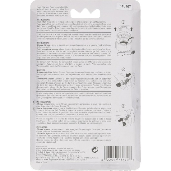 Dogit Replacement Foam Insert for Fresh & Clear Large Dog Fountain - 2-Pack Dogit Replacement Foam Insert for Fresh & Clear Large Dog Fountain - 2-Pack