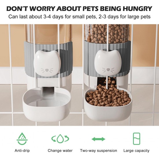 Drinking Bottle Rabbit Automatic Pack of 2, Rabbit Drinker Automatic Food and Water Dispenser, Automatic Feeder Hanging for Cats, Guinea Pigs, Hamsters, Rabbits Drinking Bottle Rabbit Automatic Pack of 2, Rabbit Drinker Automatic Food and Water Dispenser, Automatic Feeder Hanging for Cats, Guinea Pigs, Hamsters, Rabbits