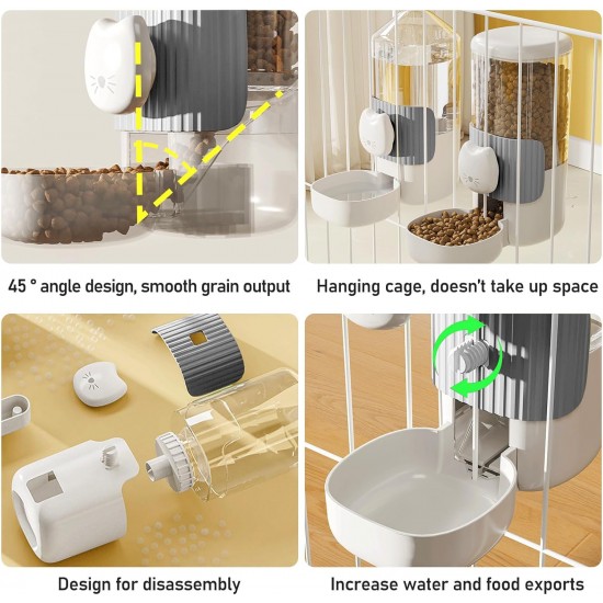 Drinking Bottle Rabbit Automatic Pack of 2, Rabbit Drinker Automatic Food and Water Dispenser, Automatic Feeder Hanging for Cats, Guinea Pigs, Hamsters, Rabbits Drinking Bottle Rabbit Automatic Pack of 2, Rabbit Drinker Automatic Food and Water Dispenser, Automatic Feeder Hanging for Cats, Guinea Pigs, Hamsters, Rabbits