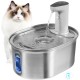 Drinking Fountain for Cats, Stainless Steel Wireless Cat Fountain with Motion Sensor, 3 L, Quiet Cat Drinking Fountain with Water Level Window, 5000 mAh Battery Capacity, Drinking Fountain for Cats Drinking Fountain for Cats, Stainless Steel Wireless Cat Fountain with Motion Sensor, 3 L, Quiet Cat Drinking Fountain with Water Level Window, 5000 mAh Battery Capacity, Drinking Fountain for Cats