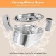 Drinking Fountain for Cats, Stainless Steel Wireless Cat Fountain with Motion Sensor, 3 L, Quiet Cat Drinking Fountain with Water Level Window, 5000 mAh Battery Capacity, Drinking Fountain for Cats Drinking Fountain for Cats, Stainless Steel Wireless Cat Fountain with Motion Sensor, 3 L, Quiet Cat Drinking Fountain with Water Level Window, 5000 mAh Battery Capacity, Drinking Fountain for Cats