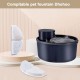 Drinking Fountain for Cats, Wireless Cat Fountain with Motion Sensor, 2.5 L, Quiet Cat Drinking Fountain with Activated Carbon Filter, 4000 mAh Battery Capacity, Drinking Fountain for Cats, Black