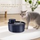 Drinking Fountain for Cats, Wireless Cat Fountain with Motion Sensor, 2.5 L, Quiet Cat Drinking Fountain with Activated Carbon Filter, 4000 mAh Battery Capacity, Drinking Fountain for Cats, Black