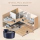 Drinking Fountain for Cats, Wireless Cat Fountain with Motion Sensor, 2.5 L, Quiet Cat Drinking Fountain with Activated Carbon Filter, 4000 mAh Battery Capacity, Drinking Fountain for Cats, Black