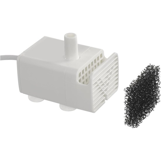 EMOS - Cat Fountain 2.6 L with Filtration System - Pet Care Drinking Fountain for Dogs and Cats - Drinking Water Fountain - Water Fountain for Pets - Fresh Water Dispenser - Grey EMOS - Cat Fountain 2.6 L with Filtration System - Pet Care Drinking Fountain for Dogs and Cats - Drinking Water Fountain - Water Fountain for Pets - Fresh Water Dispenser - Grey