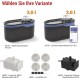 EMOS - Cat Fountain 2.6 L with Filtration System - Pet Care Drinking Fountain for Dogs and Cats - Drinking Water Fountain - Water Fountain for Pets - Fresh Water Dispenser - Grey EMOS - Cat Fountain 2.6 L with Filtration System - Pet Care Drinking Fountain for Dogs and Cats - Drinking Water Fountain - Water Fountain for Pets - Fresh Water Dispenser - Grey