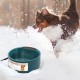 ENJOYING Heated Water Bowl, 2.2 L, Heated Drinking Trough for Rabbits, Dogs, Cats, Cold Day, Heated Chicken Drinker, Heated Water Bowl with Anti-Bite Power Line, Prevent Freezing ENJOYING Heated Water Bowl, 2.2 L, Heated Drinking Trough for Rabbits, Dogs, Cats, Cold Day, Heated Chicken Drinker, Heated Water Bowl with Anti-Bite Power Line, Prevent Freezing