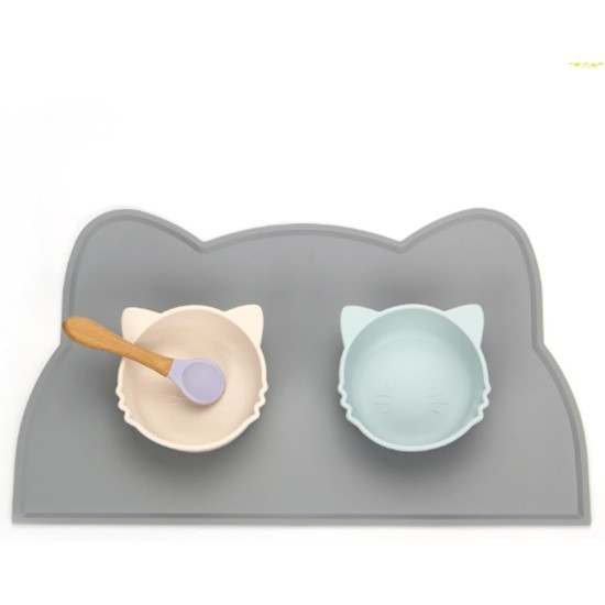 Eabdice Silicone Cat Bowl Mat, Non-Slip Cat Bowl Mat, for Table Decoration, for Placing Cutlery Eabdice Silicone Cat Bowl Mat, Non-Slip Cat Bowl Mat, for Table Decoration, for Placing Cutlery