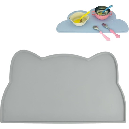 Eabdice Silicone Cat Bowl Mat, Non-Slip Cat Bowl Mat, for Table Decoration, for Placing Cutlery Eabdice Silicone Cat Bowl Mat, Non-Slip Cat Bowl Mat, for Table Decoration, for Placing Cutlery