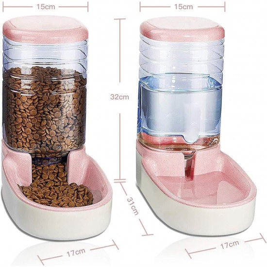 Edipets, Automatic Cat Dog Feeder 2 Units 3.8L Pet Food and Water Dispenser (Grey) Edipets, Automatic Cat Dog Feeder 2 Units 3.8L Pet Food and Water Dispenser (Grey)
