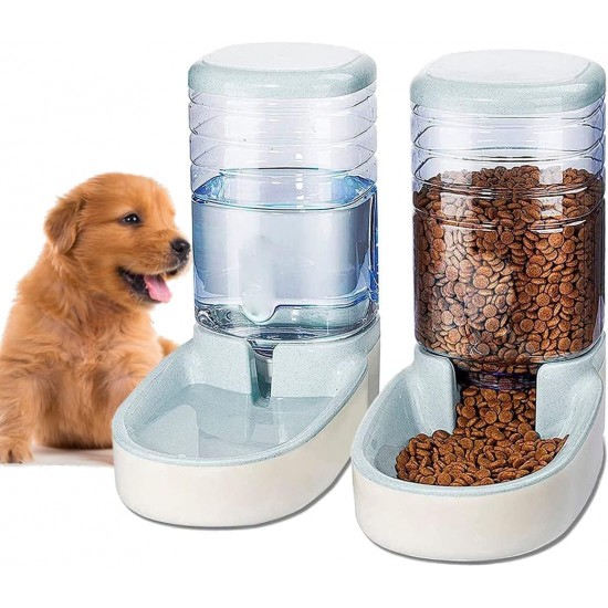 Edipets, Automatic Cat Dog Feeder 2 Units 3.8L Pet Food and Water Dispenser (Grey) Edipets, Automatic Cat Dog Feeder 2 Units 3.8L Pet Food and Water Dispenser (Grey)