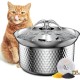 Emperor Pets Cat Water Fountain Stainless Steel - 3.2L Ultra Quiet Automatic Dog Water Fountain for Cats | Premium Pet Water Fountain Dishwasher Safe Ideal for Multiple Pets
