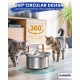 Emperor Pets Cat Water Fountain Stainless Steel - 3.2L Ultra Quiet Automatic Dog Water Fountain for Cats | Premium Pet Water Fountain Dishwasher Safe Ideal for Multiple Pets