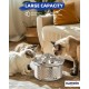 Emperor Pets Cat Water Fountain Stainless Steel - 3.2L Ultra Quiet Automatic Dog Water Fountain for Cats | Premium Pet Water Fountain Dishwasher Safe Ideal for Multiple Pets