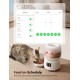 FEELNEEDY Automatic Cat Feeder with App, 2.4G WiFi Cat Feeder, Up to 10 Meals a Day, Food Jam and Low Battery Warnings, Stainless Steel Cat Bowl, 3L FEELNEEDY Automatic Cat Feeder with App, 2.4G WiFi Cat Feeder, Up to 10 Meals a Day, Food Jam and Low Battery Warnings, Stainless Steel Cat Bowl, 3L