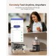 FEELNEEDY Automatic Cat Feeder with App, 2.4G WiFi Cat Feeder, Up to 10 Meals a Day, Food Jam and Low Battery Warnings, Stainless Steel Cat Bowl, 3L FEELNEEDY Automatic Cat Feeder with App, 2.4G WiFi Cat Feeder, Up to 10 Meals a Day, Food Jam and Low Battery Warnings, Stainless Steel Cat Bowl, 3L