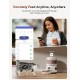 FEELNEEDY Automatic Cat Feeder with App, 2.4G WiFi Cat Feeder, Up to 10 Meals a Day, Food Jam and Low Battery Warnings, Stainless Steel Cat Bowl, 3L FEELNEEDY Automatic Cat Feeder with App, 2.4G WiFi Cat Feeder, Up to 10 Meals a Day, Food Jam and Low Battery Warnings, Stainless Steel Cat Bowl, 3L