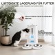 FUKUMARU Automatic Cat Feeder for 4L Cat Food, WiFi Feeder with Double Bowls, Automatic Food Dispenser for Cats/Dogs, with Customised Schedule, Battery-Operated & Wired Power Options, White FUKUMARU Automatic Cat Feeder for 4L Cat Food, WiFi Feeder with Double Bowls, Automatic Food Dispenser for Cats/Dogs, with Customised Schedule, Battery-Operated & Wired Power Options, White