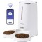 FUKUMARU Automatic Cat Feeder for 4L Cat Food, WiFi Feeder with Double Bowls, Automatic Food Dispenser for Cats/Dogs, with Customised Schedule, Battery-Operated & Wired Power Options, White FUKUMARU Automatic Cat Feeder for 4L Cat Food, WiFi Feeder with Double Bowls, Automatic Food Dispenser for Cats/Dogs, with Customised Schedule, Battery-Operated & Wired Power Options, White