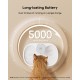 Faroro Cat Fountain, 2.5 L Drinking Fountain for Cats, Wireless, Battery Operated Cat Fountain with Motion Sensor, 5000 mAh Battery, Extremely Quiet Pump, BPA-Free, White Faroro Cat Fountain, 2.5 L Drinking Fountain for Cats, Wireless, Battery Operated Cat Fountain with Motion Sensor, 5000 mAh Battery, Extremely Quiet Pump, BPA-Free, White