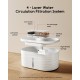 Faroro Cat Fountain, 2.5 L Drinking Fountain for Cats, Wireless, Battery Operated Cat Fountain with Motion Sensor, 5000 mAh Battery, Extremely Quiet Pump, BPA-Free, White Faroro Cat Fountain, 2.5 L Drinking Fountain for Cats, Wireless, Battery Operated Cat Fountain with Motion Sensor, 5000 mAh Battery, Extremely Quiet Pump, BPA-Free, White