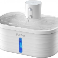Faroro Cat Fountain, 2.5 L Drinking Fountain for Cats, Wireless, Battery Operated Cat Fountain with Motion Sensor, 5000 mAh Battery, Extremely Quiet Pump, BPA-Free, White Faroro Cat Fountain, 2.5 L Drinking Fountain for Cats, Wireless, Battery Operated Cat Fountain with Motion Sensor, 5000 mAh Battery, Extremely Quiet Pump, BPA-Free, White
