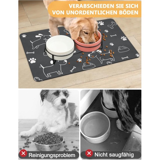 Feeding Mat Dog Cat Dog Bowl Pad: 30 x 50 cm Absorbent Mat Dog Bowl Non-Slip Feeding Mat Dog Feeding Mat Dog Mat Feeding Bowl Mat Pets Dog Mat Feeding Mat Dog Cat Dog Bowl Pad: 30 x 50 cm Absorbent Mat Dog Bowl Non-Slip Feeding Mat Dog Feeding Mat Dog Mat Feeding Bowl Mat Pets Dog Mat