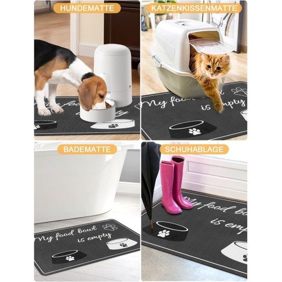 Feeding Mat Dog Cat Dog Bowl Pad: 30 x 50 cm Absorbent Mat Dog Bowl Non-Slip Feeding Mat Dog Feeding Mat Dog Mat Feeding Bowl Mat Pets Dog Mat Feeding Mat Dog Cat Dog Bowl Pad: 30 x 50 cm Absorbent Mat Dog Bowl Non-Slip Feeding Mat Dog Feeding Mat Dog Mat Feeding Bowl Mat Pets Dog Mat