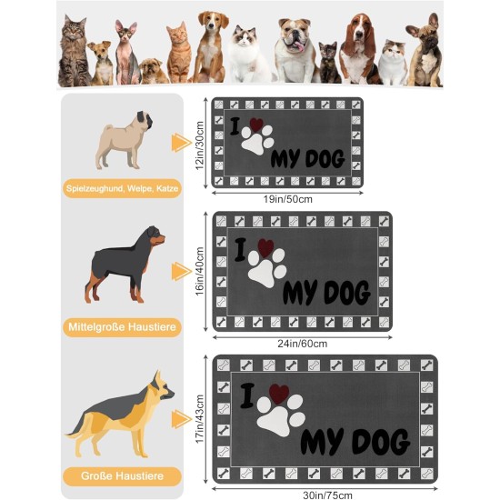Feeding Mat Dog Cat Dog Bowl Pad: 30 x 50 cm Absorbent Mat Dog Bowl Non-Slip Feeding Mat Dog Feeding Mat Dog Mat Feeding Bowl Mat Pets Dog Mat Feeding Mat Dog Cat Dog Bowl Pad: 30 x 50 cm Absorbent Mat Dog Bowl Non-Slip Feeding Mat Dog Feeding Mat Dog Mat Feeding Bowl Mat Pets Dog Mat