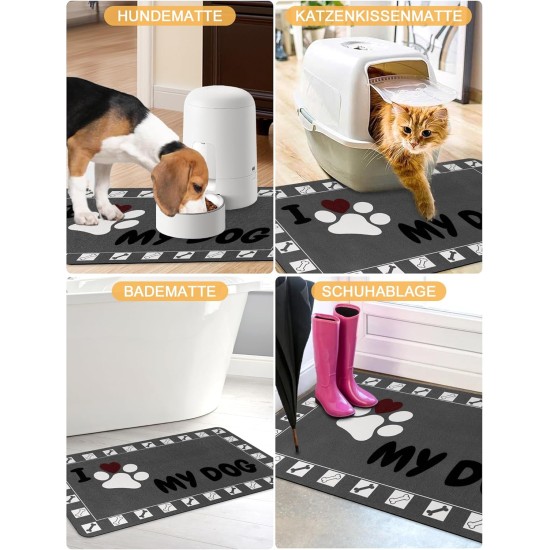 Feeding Mat Dog Cat Dog Bowl Pad: 30 x 50 cm Absorbent Mat Dog Bowl Non-Slip Feeding Mat Dog Feeding Mat Dog Mat Feeding Bowl Mat Pets Dog Mat Feeding Mat Dog Cat Dog Bowl Pad: 30 x 50 cm Absorbent Mat Dog Bowl Non-Slip Feeding Mat Dog Feeding Mat Dog Mat Feeding Bowl Mat Pets Dog Mat