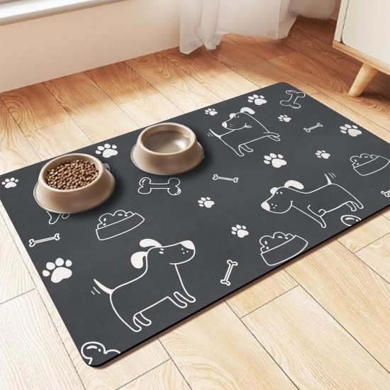 Feeding Mat Dog Cat Dog Bowl Pad: 30 x 50 cm Absorbent Mat Dog Bowl Non-Slip Feeding Mat Dog Feeding Mat Dog Mat Feeding Bowl Mat Pets Dog Mat Feeding Mat Dog Cat Dog Bowl Pad: 30 x 50 cm Absorbent Mat Dog Bowl Non-Slip Feeding Mat Dog Feeding Mat Dog Mat Feeding Bowl Mat Pets Dog Mat