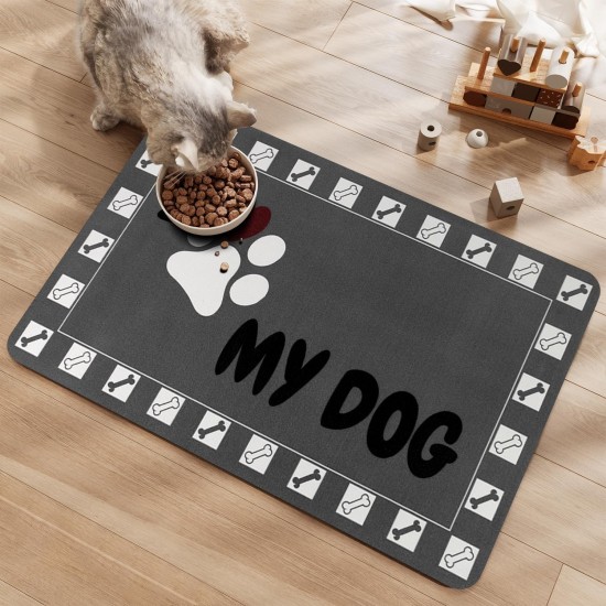 Feeding Mat Dog Cat Dog Bowl Pad: 30 x 50 cm Absorbent Mat Dog Bowl Non-Slip Feeding Mat Dog Feeding Mat Dog Mat Feeding Bowl Mat Pets Dog Mat Feeding Mat Dog Cat Dog Bowl Pad: 30 x 50 cm Absorbent Mat Dog Bowl Non-Slip Feeding Mat Dog Feeding Mat Dog Mat Feeding Bowl Mat Pets Dog Mat