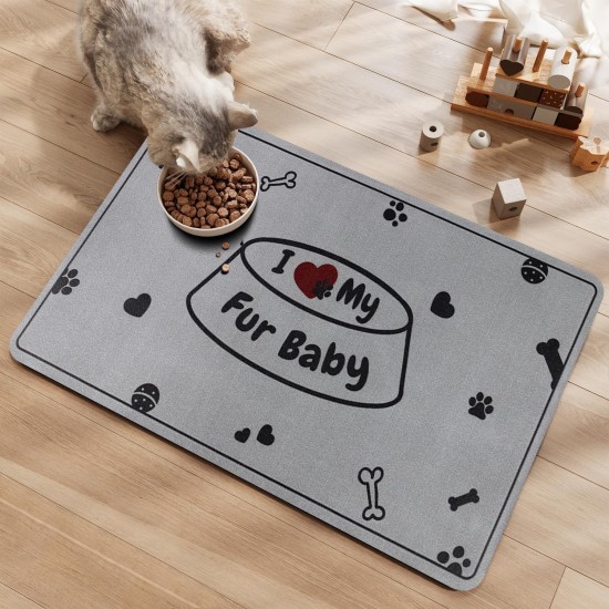 Feeding Mat Dog Cat Dog Bowl Pad: 30 x 50 cm Absorbent Mat Dog Bowl Non-Slip Feeding Mat Dog Feeding Mat Dog Mat Feeding Bowl Mat Pets Dog Mat Feeding Mat Dog Cat Dog Bowl Pad: 30 x 50 cm Absorbent Mat Dog Bowl Non-Slip Feeding Mat Dog Feeding Mat Dog Mat Feeding Bowl Mat Pets Dog Mat