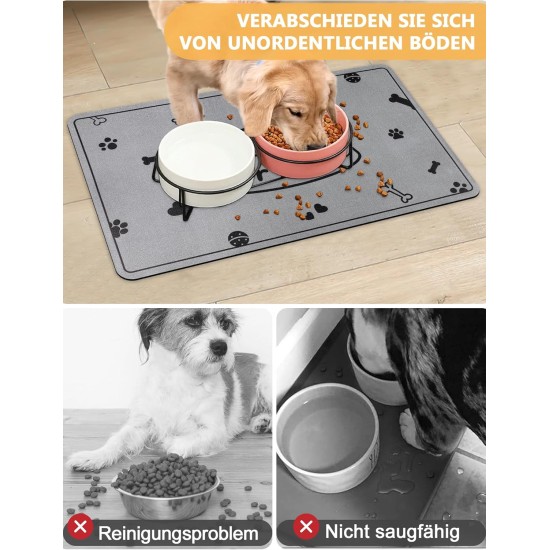 Feeding Mat Dog Cat Dog Bowl Pad: 30 x 50 cm Absorbent Mat Dog Bowl Non-Slip Feeding Mat Dog Feeding Mat Dog Mat Feeding Bowl Mat Pets Dog Mat Feeding Mat Dog Cat Dog Bowl Pad: 30 x 50 cm Absorbent Mat Dog Bowl Non-Slip Feeding Mat Dog Feeding Mat Dog Mat Feeding Bowl Mat Pets Dog Mat
