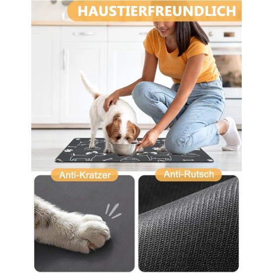 Feeding Mat Dog Cat Dog Bowl Pad: 30 x 50 cm Absorbent Mat Dog Bowl Non-Slip Feeding Mat Dog Feeding Mat Dog Mat Feeding Bowl Mat Pets Dog Mat Feeding Mat Dog Cat Dog Bowl Pad: 30 x 50 cm Absorbent Mat Dog Bowl Non-Slip Feeding Mat Dog Feeding Mat Dog Mat Feeding Bowl Mat Pets Dog Mat