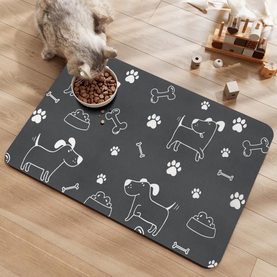 Feeding Mat Dog Cat Dog Bowl Pad: 30 x 50 cm Absorbent Mat Dog Bowl Non-Slip Feeding Mat Dog Feeding Mat Dog Mat Feeding Bowl Mat Pets Dog Mat Feeding Mat Dog Cat Dog Bowl Pad: 30 x 50 cm Absorbent Mat Dog Bowl Non-Slip Feeding Mat Dog Feeding Mat Dog Mat Feeding Bowl Mat Pets Dog Mat