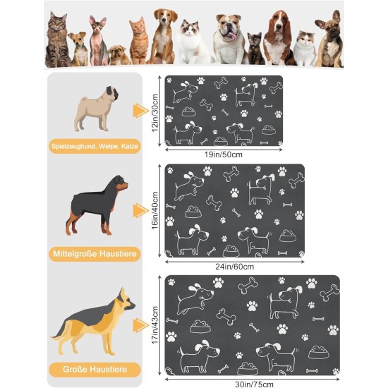 Feeding Mat Dog Cat Dog Bowl Pad: 30 x 50 cm Absorbent Mat Dog Bowl Non-Slip Feeding Mat Dog Feeding Mat Dog Mat Feeding Bowl Mat Pets Dog Mat Feeding Mat Dog Cat Dog Bowl Pad: 30 x 50 cm Absorbent Mat Dog Bowl Non-Slip Feeding Mat Dog Feeding Mat Dog Mat Feeding Bowl Mat Pets Dog Mat