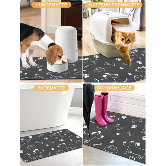 Feeding Mat Dog Cat Dog Bowl Pad: 30 x 50 cm Absorbent Mat Dog Bowl Non-Slip Feeding Mat Dog Feeding Mat Dog Mat Feeding Bowl Mat Pets Dog Mat Feeding Mat Dog Cat Dog Bowl Pad: 30 x 50 cm Absorbent Mat Dog Bowl Non-Slip Feeding Mat Dog Feeding Mat Dog Mat Feeding Bowl Mat Pets Dog Mat