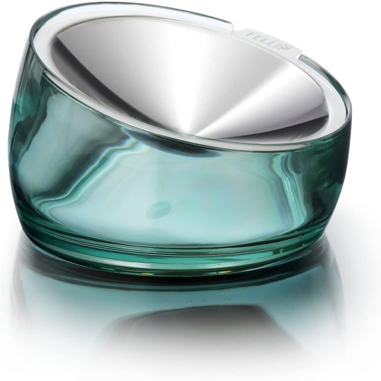 Felli Pet Whisker Fatigue Relief Angled Cat Wet Food Bowl Stainless Steel Flat Bowl Tilted Anti-Vomiting Measuring Free Oblique Wide Plate Raised Glass Acrylic for Small Dogs (0.5 Cups) Felli Pet Whisker Fatigue Relief Angled Cat Wet Food Bowl Stainless Steel Flat Bowl Tilted Anti-Vomiting Measuring Free Oblique Wide Plate Raised Glass Acrylic for Small Dogs (0.5 Cups)