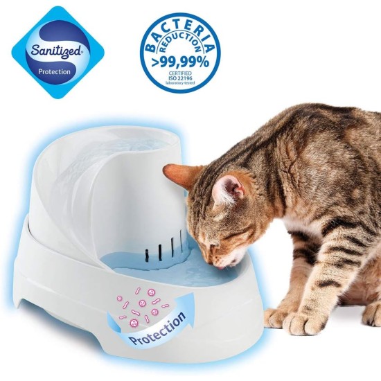 Ferplast Cat Fountain Cat Drinking Fountain Small Dog Drinking Fountain with Lasting Antibacterial Protection Clean Filtered Water Includes Activated Carbon Filter 810 g Ferplast Cat Fountain Cat Drinking Fountain Small Dog Drinking Fountain with Lasting Antibacterial Protection Clean Filtered Water Includes Activated Carbon Filter 810 g