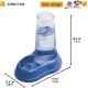 Ferplast Food or Water Dispenser for Dogs and Cats, Dry Food Dispenser, Water, Durable Plastic, Non Slip Base, White Ferplast Food or Water Dispenser for Dogs and Cats, Dry Food Dispenser, Water, Durable Plastic, Non Slip Base, White