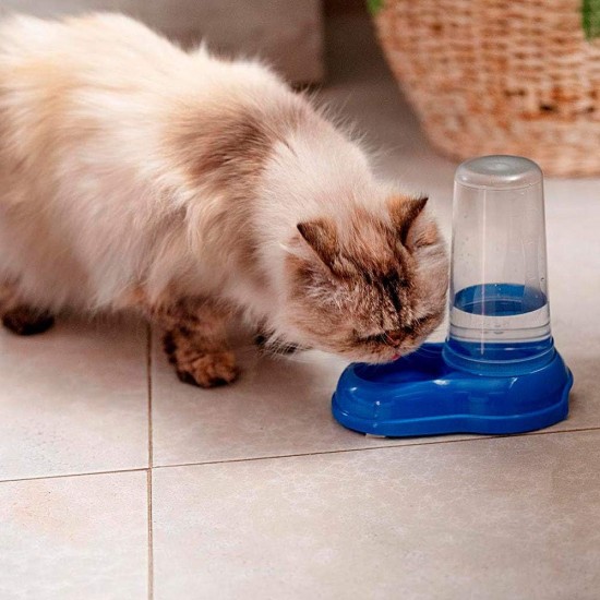 Ferplast Food or Water Dispenser for Dogs and Cats, Dry Food Dispenser, Water, Durable Plastic, Non Slip Base, White Ferplast Food or Water Dispenser for Dogs and Cats, Dry Food Dispenser, Water, Durable Plastic, Non Slip Base, White