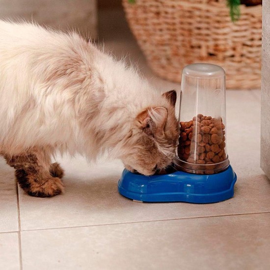 Ferplast Food or Water Dispenser for Dogs and Cats, Dry Food Dispenser, Water, Durable Plastic, Non Slip Base, White Ferplast Food or Water Dispenser for Dogs and Cats, Dry Food Dispenser, Water, Durable Plastic, Non Slip Base, White