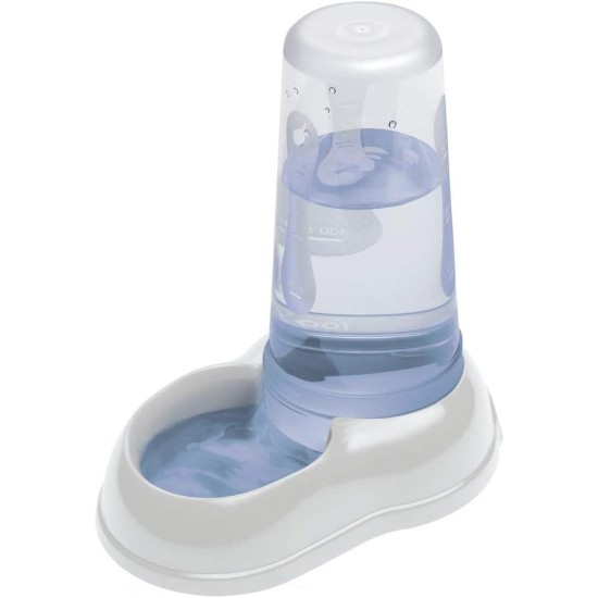 Ferplast Food or Water Dispenser for Dogs and Cats, Dry Food Dispenser, Water, Durable Plastic, Non Slip Base, White Ferplast Food or Water Dispenser for Dogs and Cats, Dry Food Dispenser, Water, Durable Plastic, Non Slip Base, White