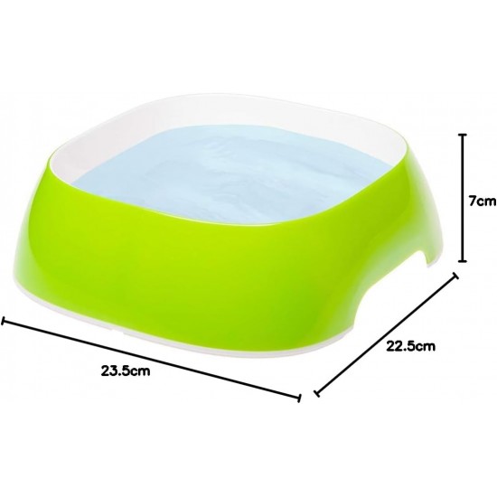 Ferplast Glam Katzenschale - Futter- und Wasserschale für Katzen aus Kunststoff, rutschfest, leicht zu reinigen, 0,2 Liter, grün Ferplast Glam Katzenschale - Futter- und Wasserschale für Katzen aus Kunststoff, rutschfest, leicht zu reinigen, 0,2 Liter, grün