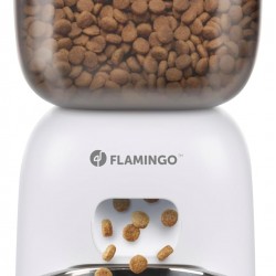 Flamingo Distributeur de Nourriture Blido Blanc - 3 L - Programmable - Pour Chiens et Chats Flamingo Distributeur de Nourriture Blido Blanc - 3 L - Programmable - Pour Chiens et Chats