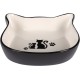 Flamingo Fofa Feeding and Drinking Bowl Black and White - 250 ml, High-Quality Ceramic, Dishwasher Safe, Durable and Stylish for Cats Flamingo Fofa Feeding and Drinking Bowl Black and White - 250 ml, High-Quality Ceramic, Dishwasher Safe, Durable and Stylish for Cats