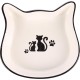 Flamingo Fofa Feeding and Drinking Bowl Black and White - 250 ml, High-Quality Ceramic, Dishwasher Safe, Durable and Stylish for Cats Flamingo Fofa Feeding and Drinking Bowl Black and White - 250 ml, High-Quality Ceramic, Dishwasher Safe, Durable and Stylish for Cats